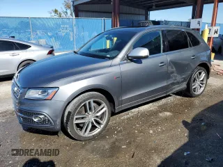 2014 Audi SQ5 Premium Plus with VIN WA1CGAFP4EA096052, listed as a Copart auction lot 84288454 with 55,383 mi miles and Salvage Title. Bid and sale history available at carsss.com. Image 1.