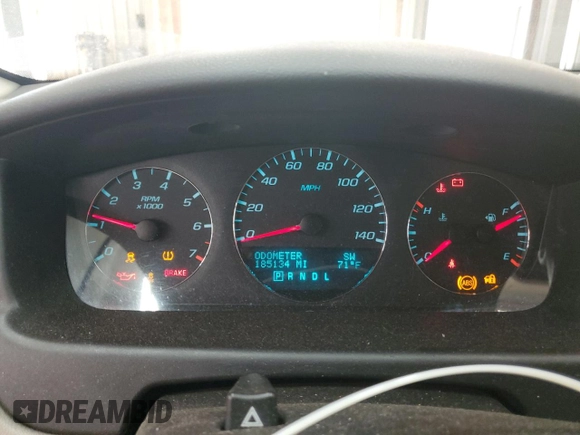 2012 Chevrolet Impala LTZ with VIN 2G1WC5E3XC1102909, listed as a Copart auction lot 52786605 with 185,134 mi miles and Salvage Title. Bid and sale history available at DreamBid. Image 9.