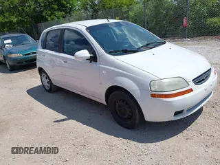 2008 Chevrolet Aveo LS with VIN KL1TD66648B099848, listed as a IAAI auction lot 42619347 with 145,344 mi miles and . Bid and sale history available at DreamBid. Image 1.