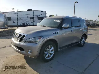 2013 Infiniti QX56 with VIN JN8AZ2NE8D9040620, listed as a Copart auction lot 59342445 with 267,559 mi miles and Salvage title. Bid and sale history available at DreamBid. Image 1.