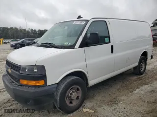 2022 Chevrolet Express Cargo Van with VIN 1GCWGAFPXN1217752, listed as a Copart auction lot 49950615 with NaN miles and Clean Title. Bid and sale history available at carsss.com. Image 1.