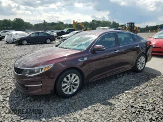 2018 Kia Optima LX with VIN 5XXGT4L37JG265596, listed as a Copart auction lot 59518755 with 79,796 mi miles and Salvage title. Bid and sale history available at DreamBid. Image 1.