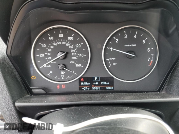 2015 BMW 2 Series 228i xDrive with VIN WBA1F7C59FV367149, listed as a Copart auction lot 43051475 with 51,878 mi miles and Salvage Title. Bid and sale history available at carsss.com. Image 9.