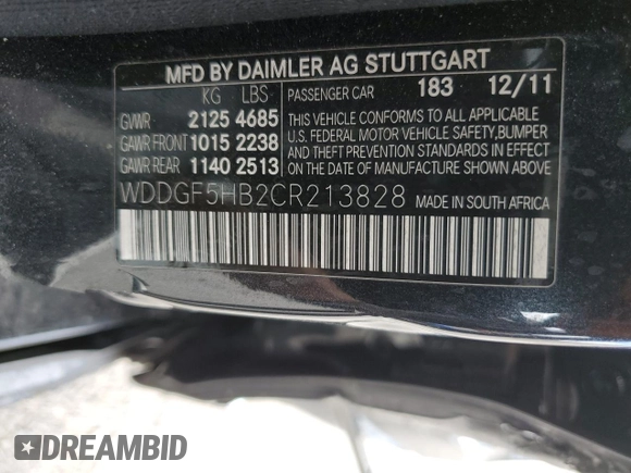 2012 Mercedes-Benz C 350 Sport with VIN WDDGF5HB2CR213828, listed as a Copart auction lot 76286344 with 32,985 mi miles and Salvage Title. Bid and sale history available at DreamBid. Image 12.