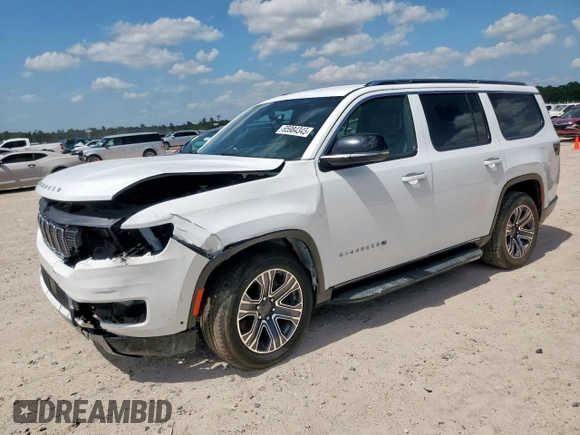 2024 Jeep Wagoneer Series II with VIN 1C4SJUBP1RS120186, listed as a Copart auction lot 65984345 with 56,748 mi miles and Clean title. Bid and sale history available at DreamBid. Image 1.