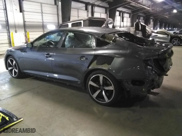 2024 Audi A5 Sportback S line Premium Plus with VIN WAUFACF58RA120984, listed as a Copart auction lot 88750875 with 12,656 mi miles and Salvage Title. Bid and sale history available at carsss.com. Image 2.