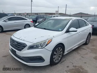 2016 Hyundai Sonata 2.4L Sport with VIN 5NPE34AF0GH342889, listed as a IAAI auction lot 41960631 with 198,541 mi miles. Bid and sale history available at carsss.com. Image 17.