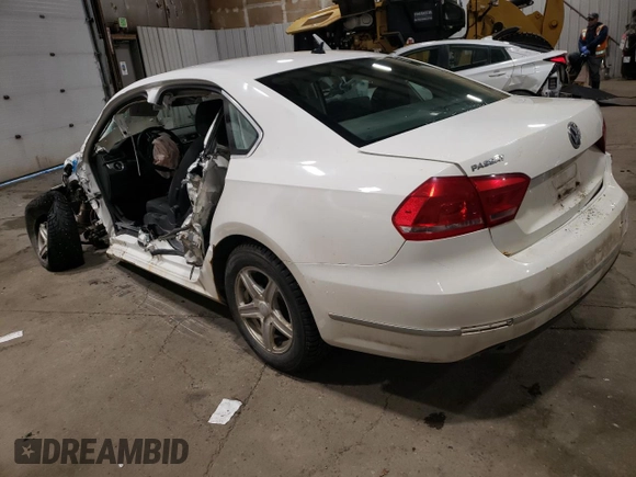 2014 Volkswagen Passat with VIN 1VWAN7A39EC012884, listed as a Copart auction lot 85518584 with Not provided miles and Salvage title. Bid and sale history available at DreamBid. Image 2.