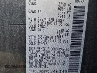 2023 Infiniti QX60 Sensory z VIN 5N1DL1GS8PC346145, wystawiony jako Copart lot #47936805 z przebiegiem 38 542 mil mil oraz Szkoda całkowita • Salvage title. Historia ofert i sprzedaży dostępna na DreamBid. Obrazek 13.