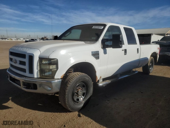 2008 Ford Super Duty F-250 SRW XL with VIN 1FTSW21528EB70436, listed as a Copart auction lot 85555694 with 267,627 mi miles and Salvage Title. Bid and sale history available at carsss.com. Image 1.