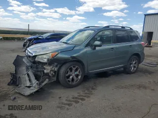 2015 Subaru Forester Touring z VIN JF2SJAUC9FH489669, wystawiony jako Copart lot #55339775 z przebiegiem 114 814 mil mil oraz Szkoda całkowita • Salvage title. Historia ofert i sprzedaży dostępna na DreamBid. Obrazek 1.