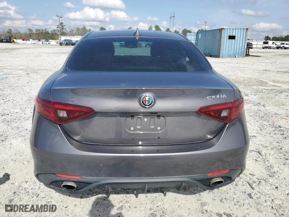 2018 Alfa Romeo Giulia Ti with VIN ZARFAECN9J7576700, listed as a Copart auction lot 49012105 with 82,941 mi miles and Clean Title. Bid and sale history available at carsss.com. Image 6.