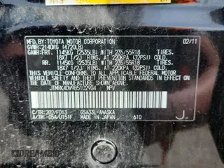 2011 Toyota RAV4 Sport z VIN JTMRK4DV9B5102904, wystawiony jako Copart lot #57867555 z przebiegiem 156 240 mil mil oraz Szkoda całkowita • Salvage title. Historia ofert i sprzedaży dostępna na DreamBid. Obrazek 13.