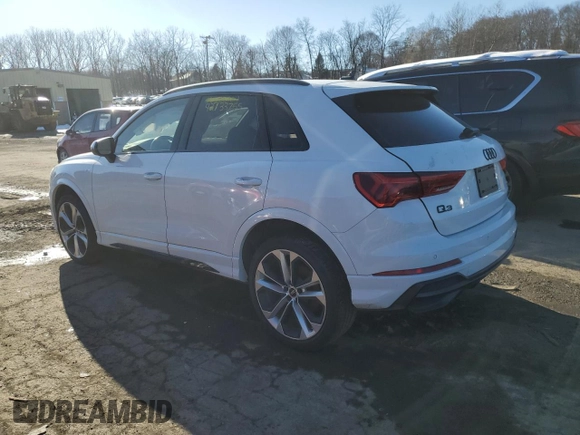 2022 Audi Q3 S line Premium Plus with VIN WA1EECF38N1075972, listed as a Copart auction lot 42733755 with 59,152 mi miles and Non Repairable. Bid and sale history available at carsss.com. Image 2.