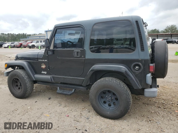 2002 Jeep Wrangler Sahara with VIN 1J4FA59S22P771136, listed as a Copart auction lot 51528665 with 236,882 mi miles and Salvage title. Bid and sale history available at DreamBid. Image 2.