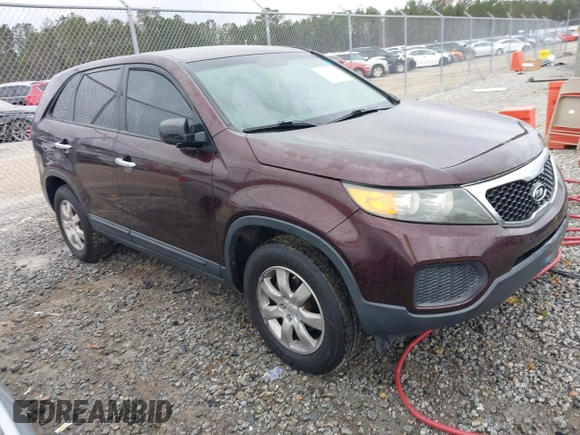 2011 Kia Sorento LX with VIN 5XYKT3A14BG083826, listed as a IAAI auction lot 41549754 with 216,831 mi miles. Bid and sale history available at carsss.com. Image 1.