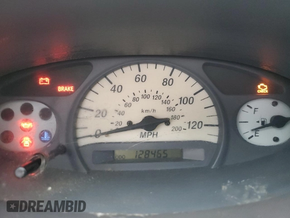 2000 Toyota ECHO with VIN JTDAT1231Y0041399, listed as a Copart auction lot 83774514 with 128,465 mi miles and Salvage Title. Bid and sale history available at DreamBid. Image 9.