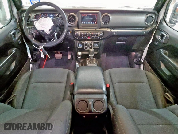 2023 Jeep Gladiator Sport S with VIN 1C6HJTAG1PL542530, listed as a Copart auction lot 60669075 with 44,323 mi miles and Salvage title. Bid and sale history available at DreamBid. Image 8.