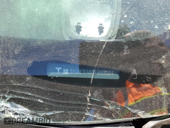 2025 Tesla Model 3 Long Range with VIN 5YJ3E1EA5SF999984, listed as a Copart auction lot 58244825 with Not provided miles and Salvage title. Bid and sale history available at DreamBid. Image 12.