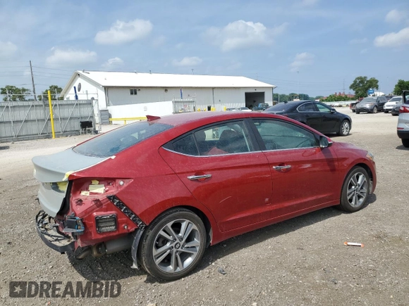 2017 Hyundai Elantra SE with VIN KMHD84LF6HU211933, listed as a Copart auction lot 58791215 with 111,859 mi miles and Salvage title. Bid and sale history available at DreamBid. Image 3.