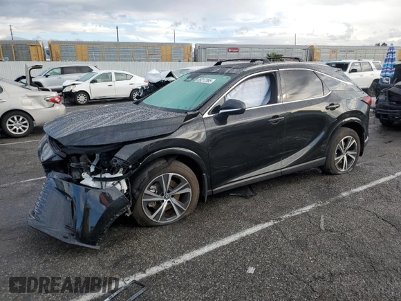 2023 Lexus RX with VIN 2T2BBMCA5PC002160, listed as a Copart auction lot 89217365 with 0 mi miles and Salvage Title. Bid and sale history available at carsss.com. Image 1.