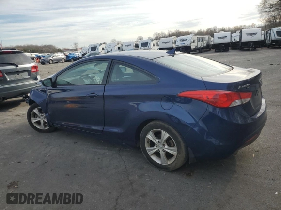 2013 Hyundai Elantra Coupe SE with VIN KMHDH6AE0DU010769, listed as a Copart auction lot 82054844 with 103,963 mi miles and Salvage Title. Bid and sale history available at carsss.com. Image 2.