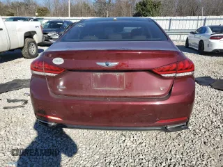 2016 Hyundai Genesis 3.8L with VIN KMHGN4JEXGU140315, listed as a Copart auction lot 47215835 with 117,486 mi miles and Salvage Title. Bid and sale history available at carsss.com. Image 6.
