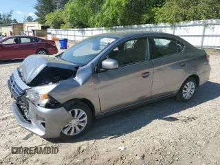 2022 Mitsubishi Mirage ES z VIN ML32FUFJ3NHF02126, wystawiony jako Copart lot #53079845 z przebiegiem 41 871 mil mil oraz Szkoda całkowita • Salvage title. Historia ofert i sprzedaży dostępna na DreamBid. Obrazek 1.