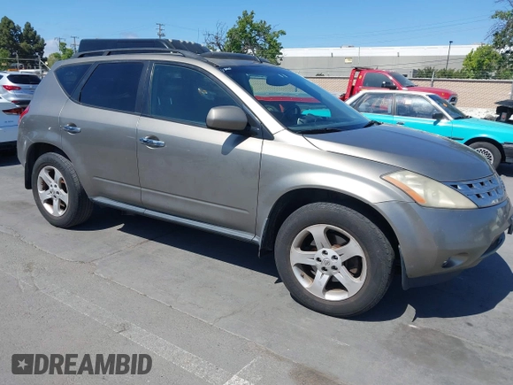 2003 Nissan Murano SL with VIN JN8AZ08WX3W235773, listed as a IAAI auction lot 42184866 with 230,061 mi miles and . Bid and sale history available at DreamBid. Image 1.