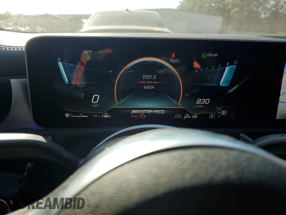 2020 Mercedes-Benz CLA 45 AMG with VIN W1K5J5DB6LN132320, listed as a Copart auction lot 75762514 with 44,839 mi miles and Salvage Title. Bid and sale history available at DreamBid. Image 9.