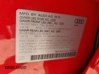 2019 Audi Q3 Technik with VIN WA1FECF34K1072938, listed as a Copart auction lot 44353365 with 17,043 mi miles and Non Repairable. Bid and sale history available at carsss.com. Image 13.
