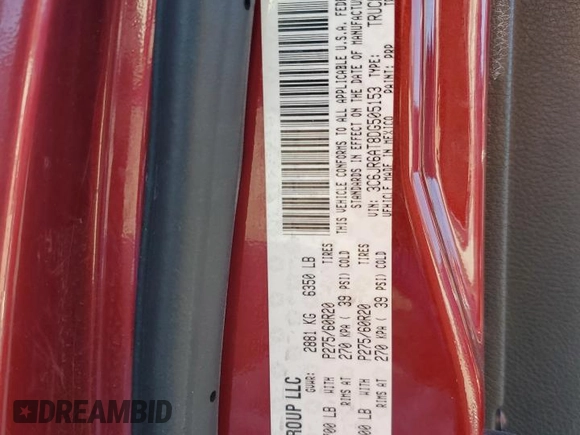 2013 Ram 1500 Express с VIN 3C6JR6AT8DG505153, выставлен на аукционе Copart как лот 48235405 с пробегом 204 923 миль миль и Списание • Salvage title. История ставок и продаж доступна на DreamBid. Изображение 14.