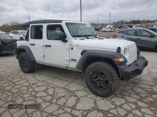 2023 Jeep Wrangler Sport S with VIN 1C4HJXDG9PW671495, listed as a Copart auction lot 78874964 with 14,586 mi miles and Salvage Title. Bid and sale history available at DreamBid. Image 4.