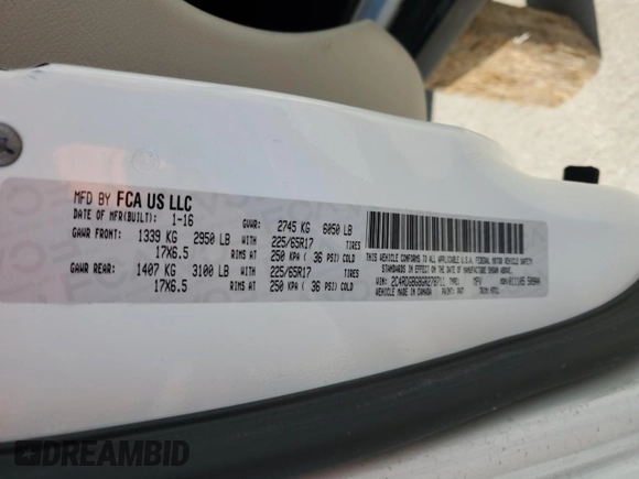 2016 Dodge Grand Caravan SE with VIN 2C4RDGBG8GR278711, listed as a Copart auction lot 51496885 with 91,810 mi miles and Non Repairable. Bid and sale history available at DreamBid. Image 13.
