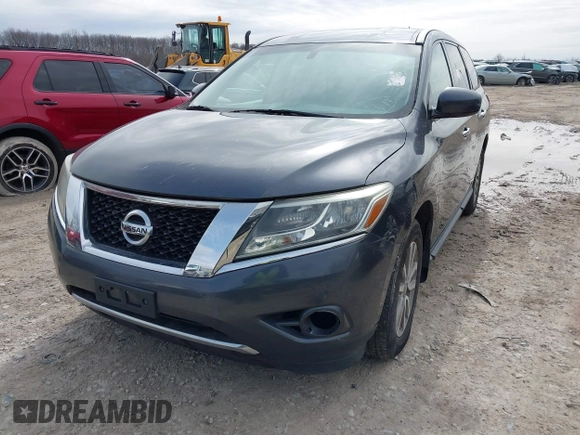 2014 Nissan Pathfinder S z VIN 5N1AR2MM0EC697321, wystawiony jako IAAI lot #41753392 z przebiegiem 170 118 mil mil oraz . Historia ofert i sprzedaży dostępna na DreamBid. Obrazek 6.