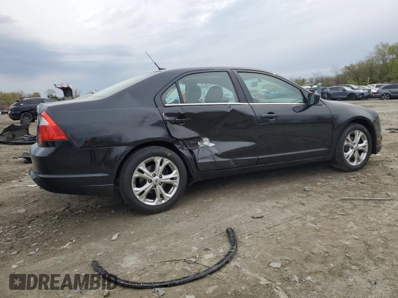 2012 Ford Fusion SE with VIN 3FAHP0HAXCR291550, listed as a Copart auction lot 52867765 with 134,162 mi miles and Salvage title. Bid and sale history available at DreamBid. Image 3.