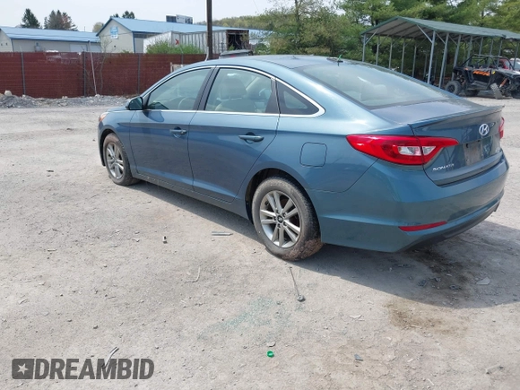 2017 Hyundai Sonata SE with VIN 5NPE24AF9HH452408, listed as a IAAI auction lot 42039484 with 105,004 mi miles. Bid and sale history available at carsss.com. Image 3.