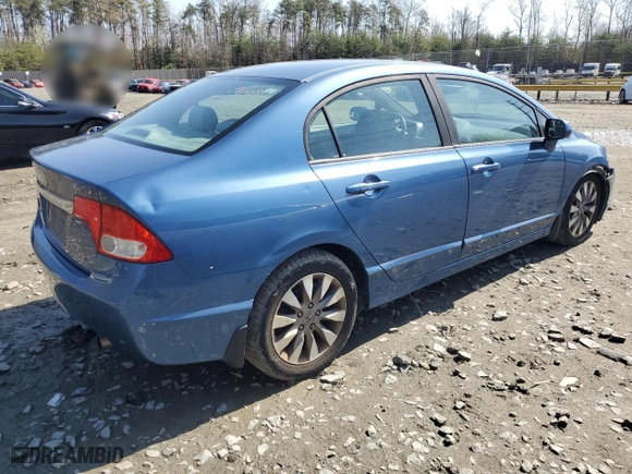 2010 Honda Civic Sdn EX with VIN 19XFA1F8XAE040640, listed as a Copart auction lot 51353125 with 94,156 mi miles and Salvage Title. Bid and sale history available at carsss.com. Image 3.