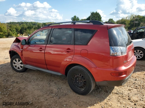 2012 Mitsubishi Outlander ES with VIN JA4AS2AW8CU004558, listed as a Copart auction lot 74552094 with 213,094 mi miles and Salvage Title. Bid and sale history available at carsss.com. Image 2.
