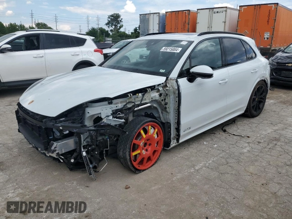 2021 Porsche Cayenne GTS with VIN WP1AG2AY6MDA33873, listed as a Copart auction lot 59215004 with 18,833 mi miles and Salvage title. Bid and sale history available at DreamBid. Image 1.