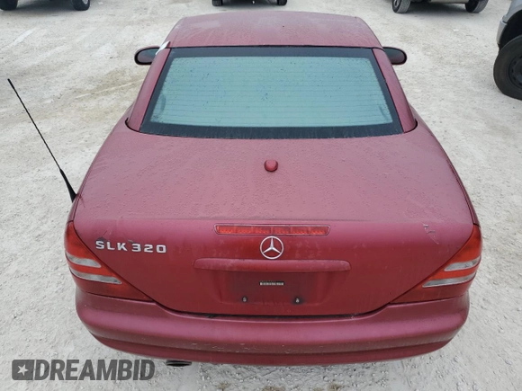 2001 Mercedes-Benz SLK-Class with VIN WDBKK65FX1F182919, listed as a Copart auction lot 76783614 with Not Provided miles and Non Repairable. Bid and sale history available at carsss.com. Image 10.