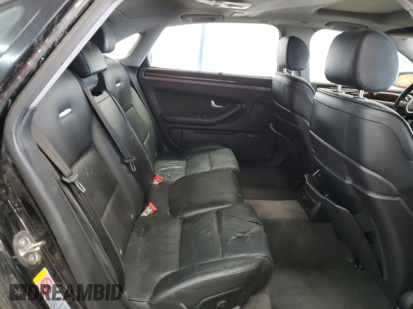 2004 Audi A8 с VIN WAUML44E34N010274, выставлен на аукционе Copart как лот 57658765 с пробегом 122 652 миль миль и Чистый • Clean title. История ставок и продаж доступна на DreamBid. Изображение 10.
