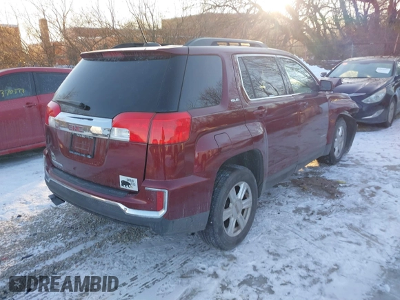 2016 GMC Terrain SLE with VIN 2GKALNEK5G6200638, listed as a IAAI auction lot 41357632 with 124,130 mi miles. Bid and sale history available at carsss.com. Image 4.
