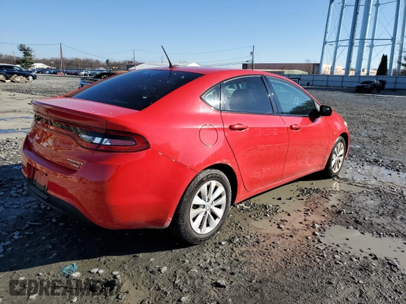 2016 Dodge Dart Aero with VIN 1C3CDFDH8GD706645, listed as a Copart auction lot 80180723 with 82,816 mi miles and Clean Title. Bid and sale history available at carsss.com. Image 3.