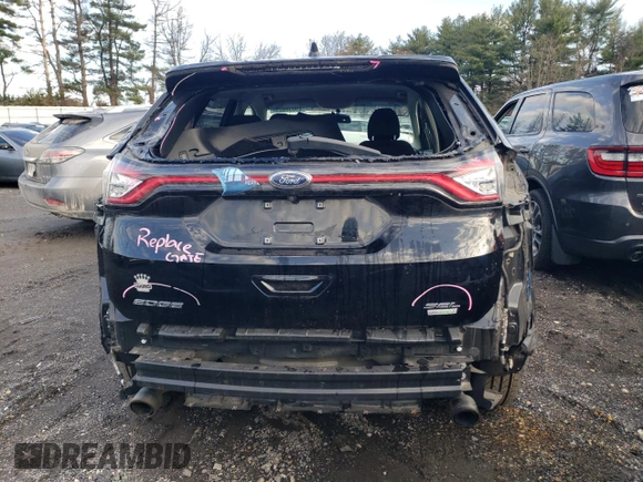 2018 Ford Edge SEL with VIN 2FMPK3J98JBB36492, listed as a Copart auction lot 49038825 with 75,060 mi miles and Salvage Title. Bid and sale history available at carsss.com. Image 6.