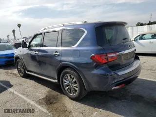 2018 Infiniti QX80 with VIN JN8AZ2NF3J9660604, listed as a Copart auction lot 52413665 with 0 mi miles and Salvage Title. Bid and sale history available at carsss.com. Image 2.