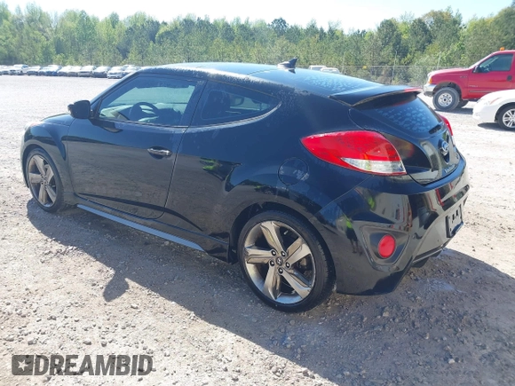 2013 Hyundai Veloster Turbo w/Black Int with VIN KMHTC6AE8DU175611, listed as a IAAI auction lot 42057549 with 137,929 mi miles. Bid and sale history available at carsss.com. Image 3.