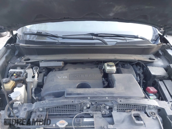 2017 Nissan Pathfinder SV with VIN 5N1DR2MM5HC619196, listed as a IAAI auction lot 41410299 with 105,446 mi miles. Bid and sale history available at carsss.com. Image 10.