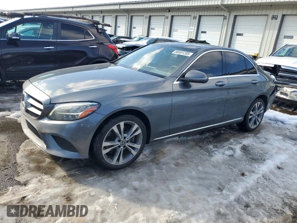 2019 Mercedes-Benz C 300 with VIN 55SWF8EBXKU300214, listed as a Copart auction lot 88691205 with 63,550 mi miles and Salvage Title. Bid and sale history available at DreamBid. Image 1.