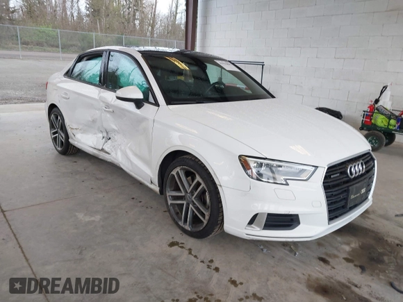 2018 Audi A3 Sedan Premium with VIN WAUB8GFF7J1020129, listed as a IAAI auction lot 41933899 with 69,654 mi miles. Bid and sale history available at carsss.com. Image 1.